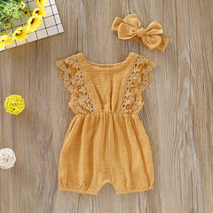 Summer Baby Girl Rompers